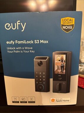 eufy FamiLock S3 Max Smart Video Door Lock - Black